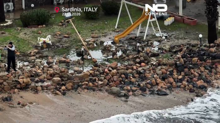 News video: Zyklon Harry richtet schwere Schäden auf Sardinien und in Süditalien an
