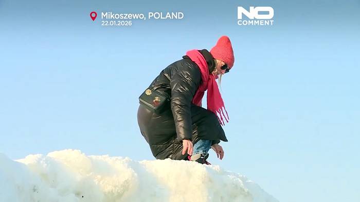 News video: Seltene Eisrücken an der Ostseeküste ziehen Forschende an