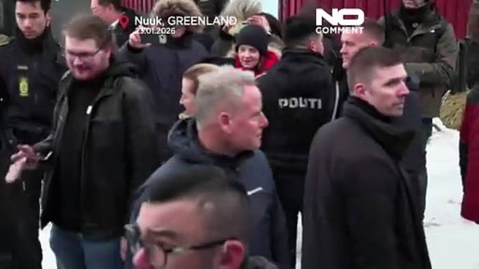 News video: Dänemarks Regierungschefin Mette Frederiksen besucht Grönland als Solidaritätsgeste