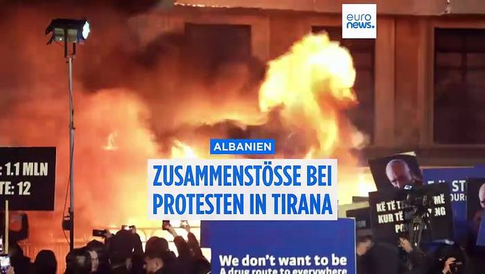 News video: Schwere Ausschreitungen in Albanien: Tränengas und Festnahmen bei Massenprotesten
