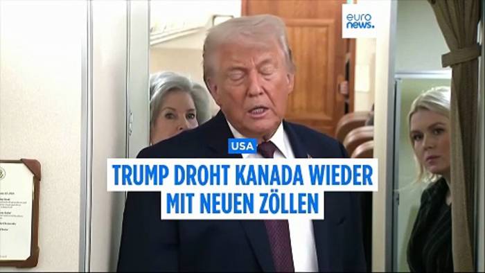 News video: Wegen  Handelsabkommen mit China: Trump droht Kanada mit 100%igen Zöllen