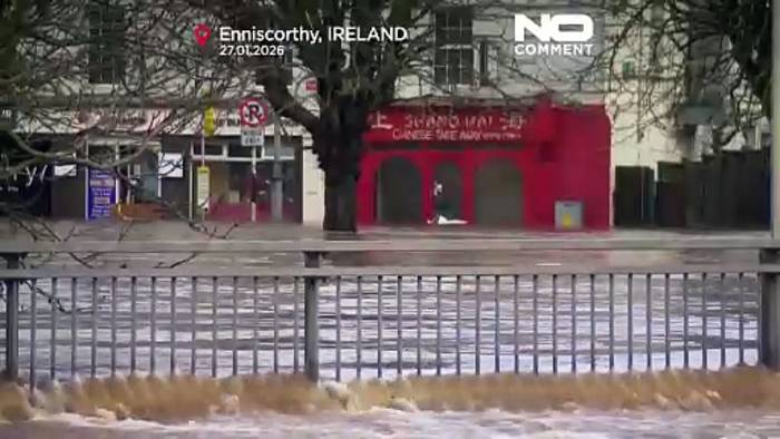 News video: Sturm Chandra sorgt für Überschwemmungen und Stromausfälle in ganz Irland