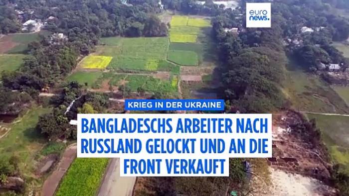 News video: Russische Kriegs-Falle: Arbeiter aus Bangladesch an der Front in der Ukraine