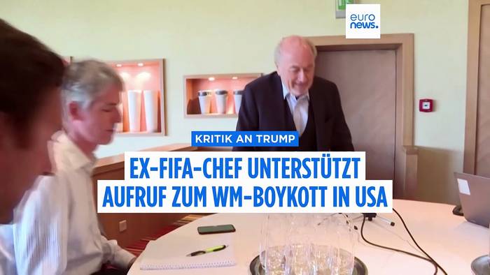 News video: Ex-FIFA-Chef Sepp Blatter unterstützt Aufruf zum WM-Boykott in den USA