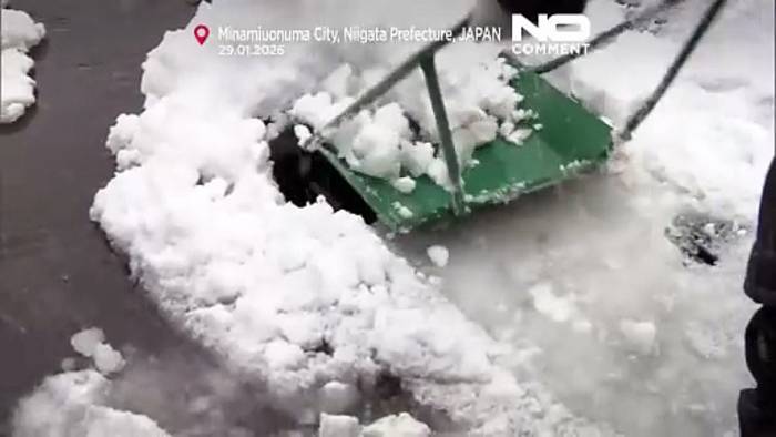 News video: Rekordschneefall sorgt in Teilen Japans für Chaos