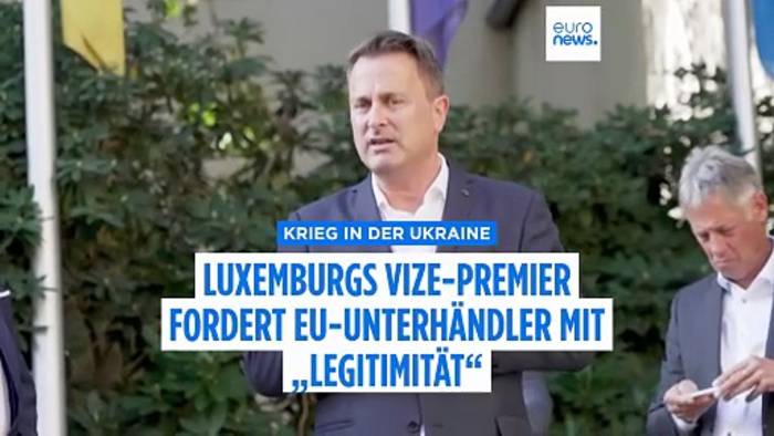 News video: „Wir sind abwesend“: Luxemburgs Vizepremier Bettel fordert EU-Verhandler für Kreml-Gespräche