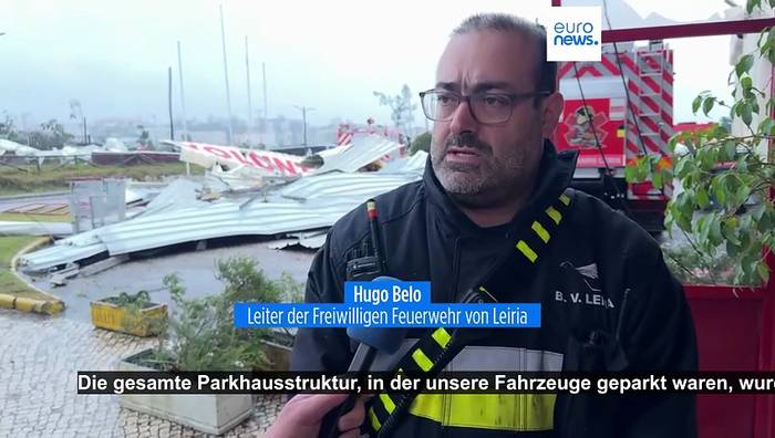 News video: Nach Sturmtief Kristin: Portugal kämpft mit Toten, massiven Schäden und Stromausfällen