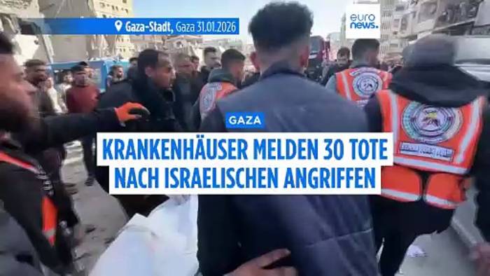 News video: Vor Grenzöffnung Rafah: Krankenhäuser melden 30 getötete Palästinenser