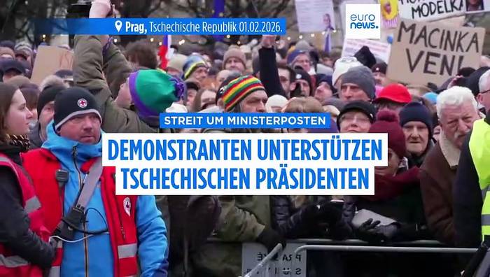 News video: Nach Erpressungsvorwurf: Zehntausende protestieren für tschechischen Präsidenten