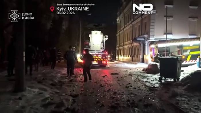 News video: Russische Drohnen greifen Kyjiw an: Brände und Verletzte in mehreren Stadtteilen
