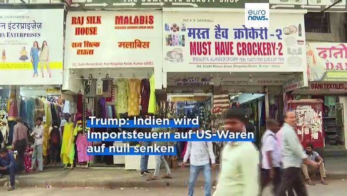 News video: 18 statt 25 Prozent: Trump reduziert Indien-Zölle nach Einigung mit Modi