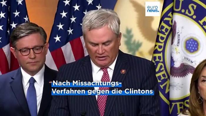 News video: Epstein Files: Clintons wollen nun doch vor US-Kongress aussagen