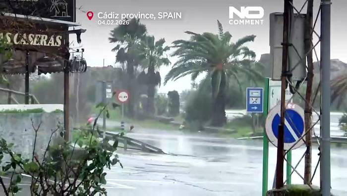 News video: Sturm Leonardo bringt Andalusien mit Überschwemmungen und Evakuierungen ins Chaos