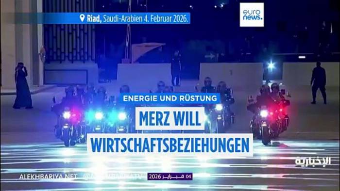 News video: Merz setzt auf Golfstaaten – und kündigt Kurswechsel bei Rüstungsexporten an