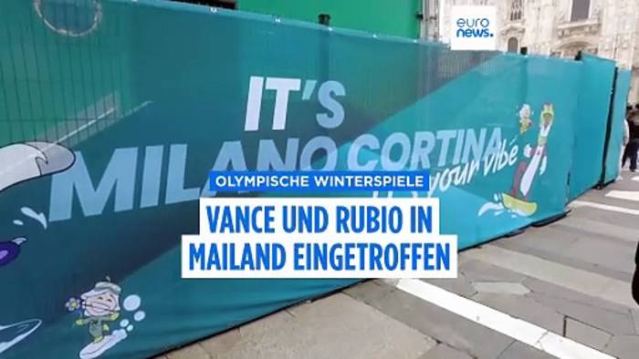 News video: Vance und Rubio bei den Olympischen Winterspielen: US-Delegation in Italien angekommen