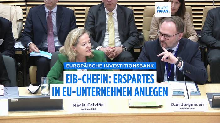 News video: EU braucht eine Spar- und Investitionsunion, fordert Chefin der Investitionsbank Calviño