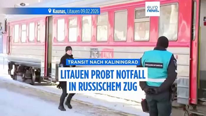 News video: Problem Kaliningrad: Litauen probt Ernstfall in einem Transitzug Russlands