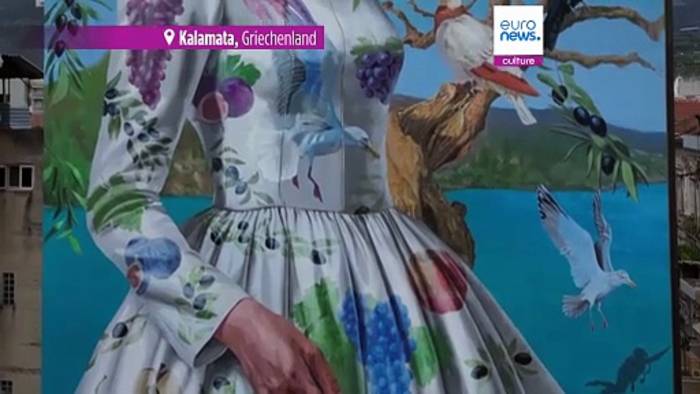 News video: Hommage an Maria Callas: Bestes Wandgemälde der Welt in Griechenland