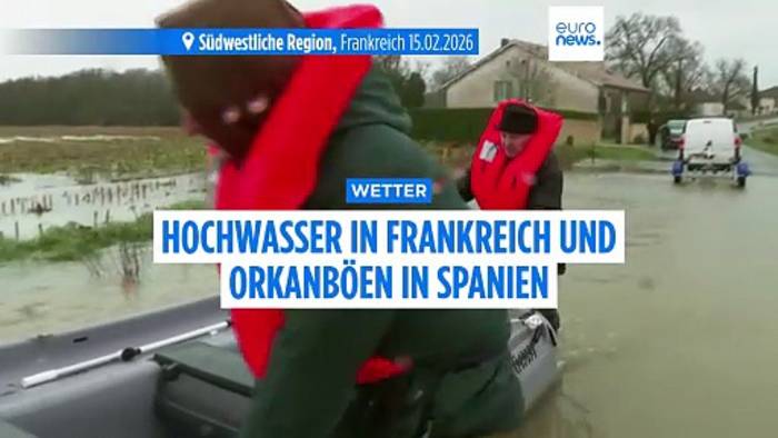 News video: Sturmserie über Westeuropa: Tote und Evakuierungen in Frankreich und Spanien
