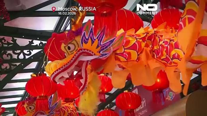 News video: Jahr des Pferdes: Moskau feiert Mondneujahr mit Drachentänzen und Laternen