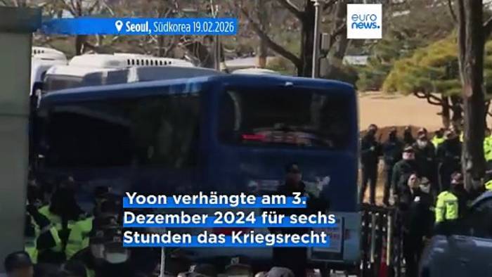 News video: Südkorea: Kriegsrechts-Erlass endet vor Gericht mit lebenslanger Haft für Yoon