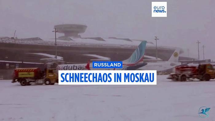 News video: Fast so viel wie sonst in einem Monat: Moskau unter Schneemassen