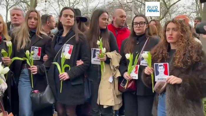 News video: Hitlergrüße bei rechtsextremem Gedenkmarsch für Quentin Deranque in Lyon