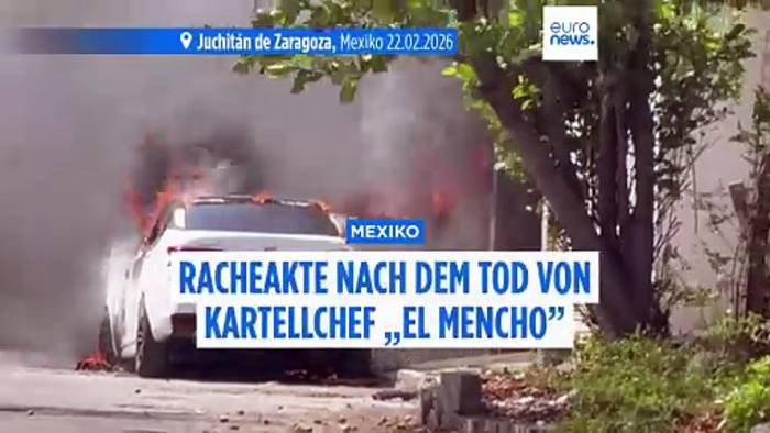 News video: Mexiko: Gewaltausbruch nach Tötung des Kartellführers 