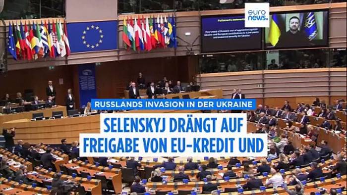 News video: Von der Leyen: 90-Milliarden-Euro-Kredit für die Ukraine wird so oder so kommen