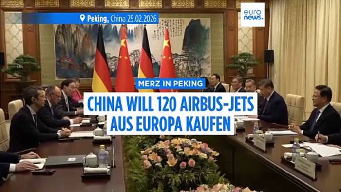 News video: China will 120 Airbus-Flugzeuge aus europäischer Produktion kaufen