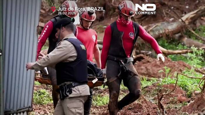News video: Brasilien sucht verzweifelt Überlebende nach tödlichen Fluten in Minas Gerais