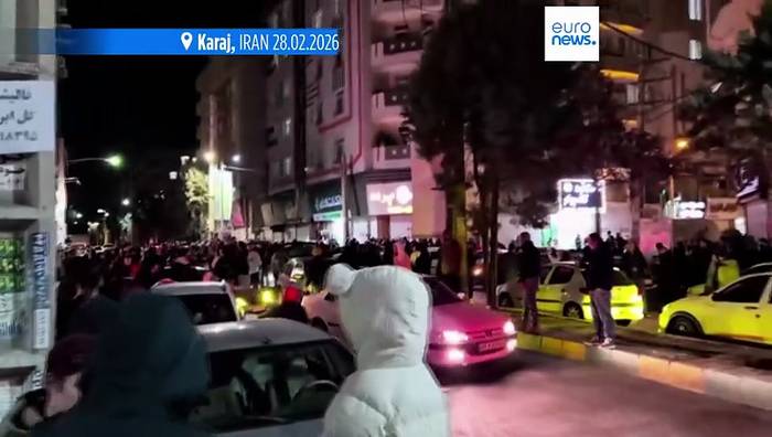 News video: Iraner feiern auf den Straßen den Tod Chameneis