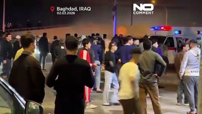 News video: Irakische Polizei setzt Tränengas gegen pro-iranische Demo nahe US-Botschaft ein