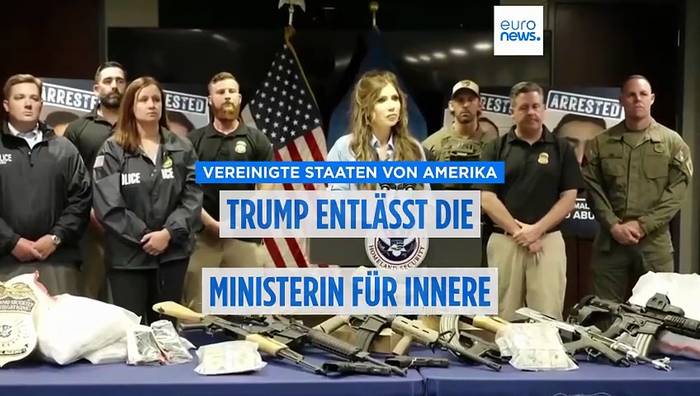 News video: US-Präsident Trump entlässt Heimatschutzministerin Kristi Noem
