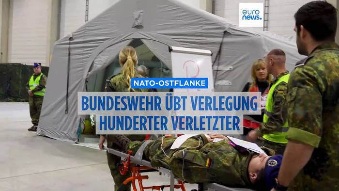 News video: Von Litauen nach Deutschland: Bundeswehr übt Transport hunderter Verwundeter