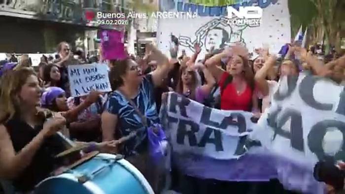 News video: Buenos Aires: Tausende demonstrieren für Frauenrechte