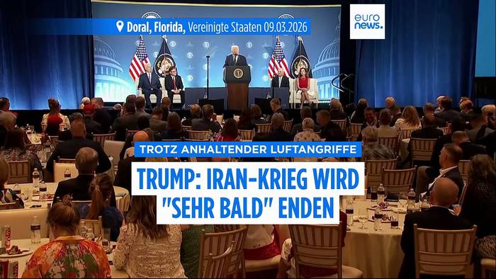 News video: Trump stellt schnelles Ende des Iran-Kriegs in Aussicht und droht zugleich