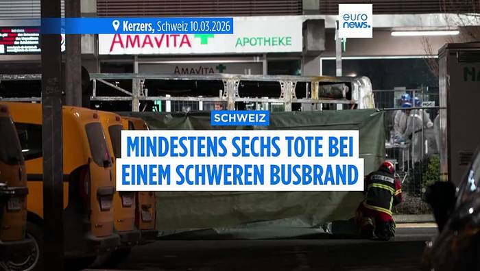 News video: Bus-Brand in der Schweiz: Mindestens 6 Tote und mehrere Verletzte
