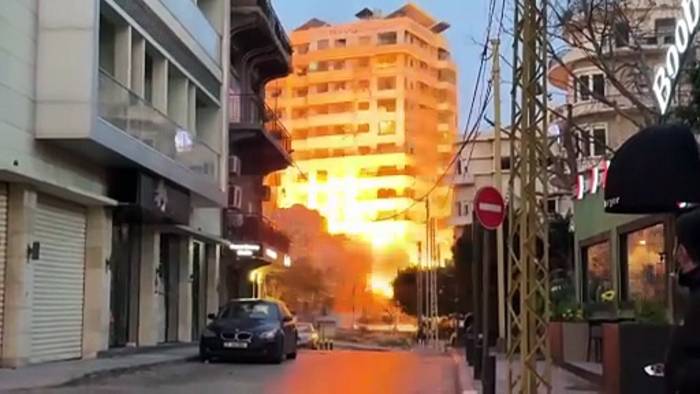 News video: Libanon: Israelischer Luftangriff zerstört Wohnblock in Beirut – mindestens sechs Tote