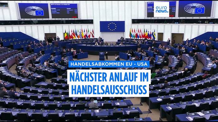 News video: Nach Not-Stopp: Europa-Parlament will US-Handelsabkommen weiterbringen