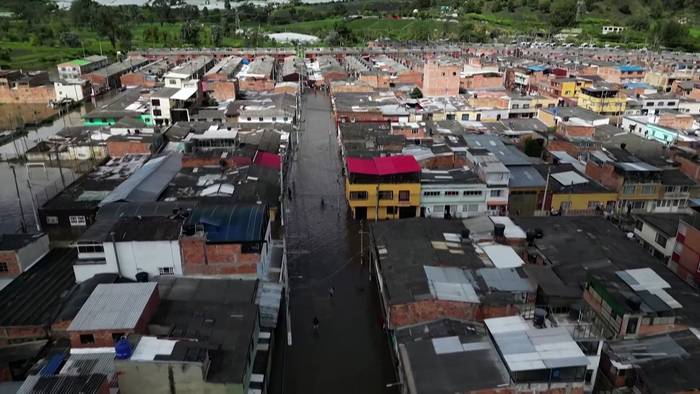News video: Kolumbien: Starkregen verursacht schwere Überschwemmungen in Facatativá, über tausend betroffen
