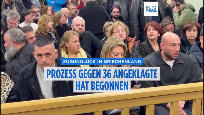 News video: Zugunglück von Tempi: Prozess startet im Chaos