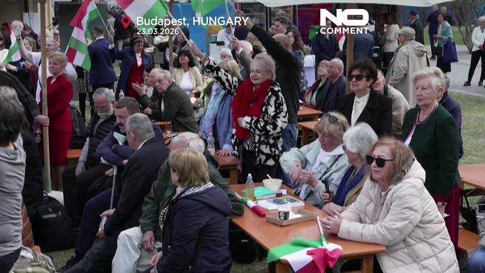 News video: Europas Rechtsnationale stellen sich vor Wahlen hinter Orbán