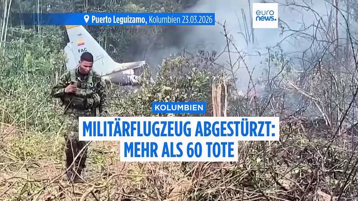News video: Mindestens 66 Tote nach Absturz eines kolumbianisches Militärflugzeugs