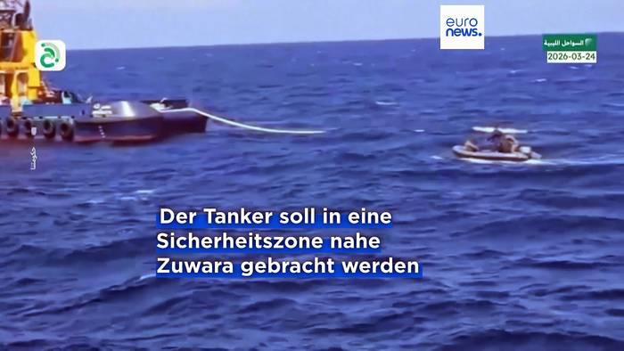 News video: Geistertanker vor Libyen abgeschleppt - Schiff der Schattenflotte durch Drohnen beschädigt