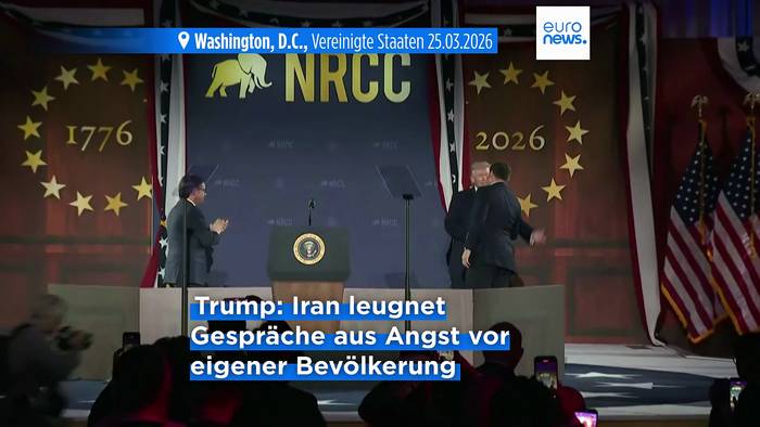 News video: Trump: Iran weist Gespräche aus Angst vor eigener Bevölkerung zurück