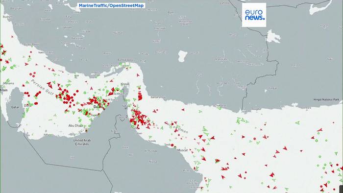 News video: Zeitraffer: Ein genauerer Blick auf den Schiffsverkehr in der Straße von Hormus