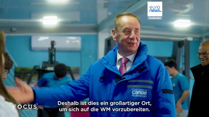 News video: Begutachtung der Austragungsorte für Kanu- und Ruderwettbewerbe bei internationalem Besuch