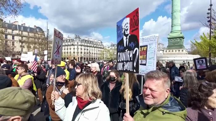 News video: Frankreich: „No Kings“-Marsch gegen Trump breitet sich aus