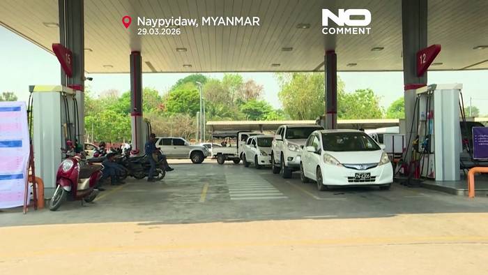 News video: Treibstoffknappheit sorgt für lange Schlangen in Myanmars Hauptstadt